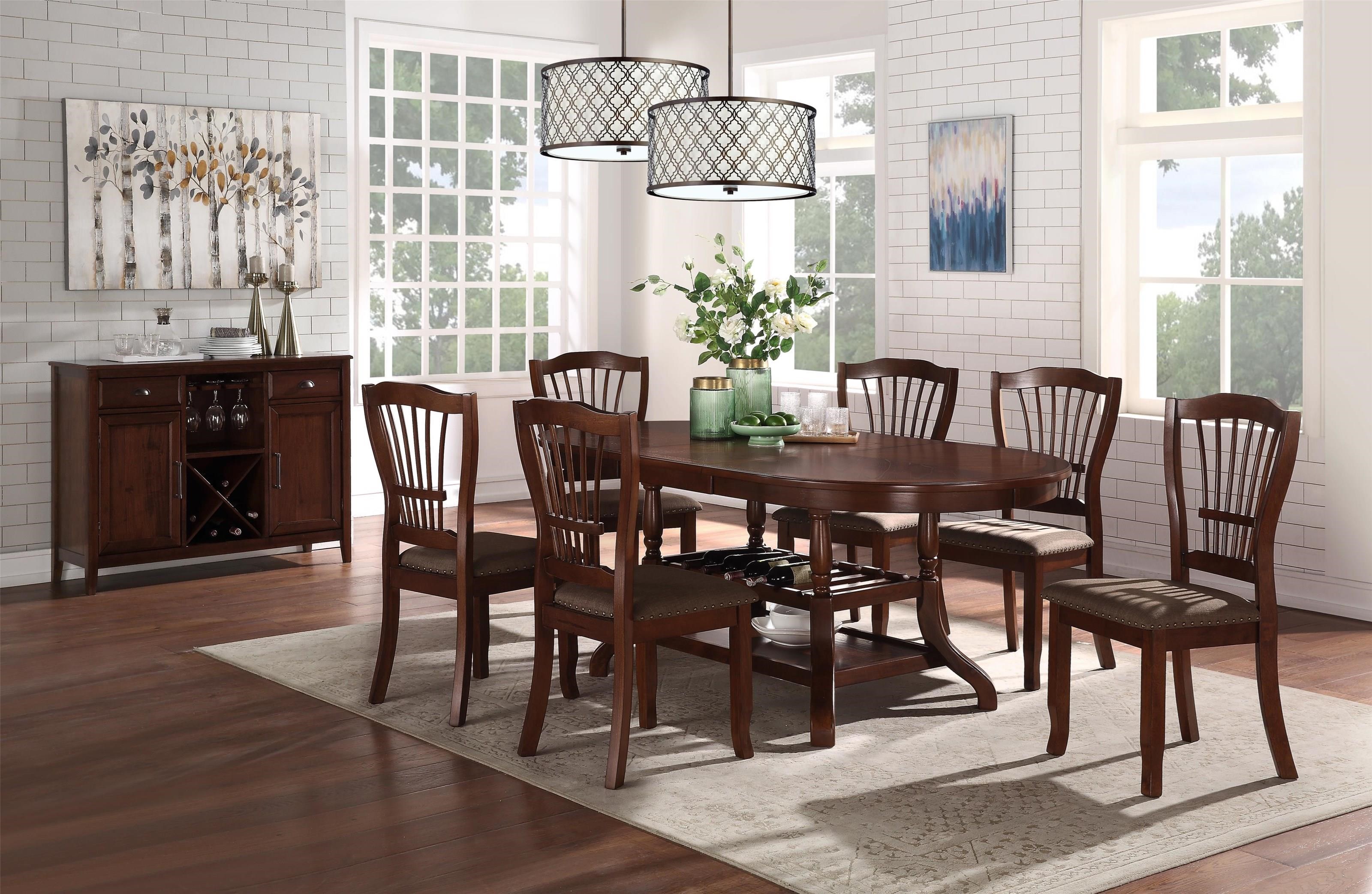 New Classic Bixby 5 Piece Dining Set Darvin Furniture Dining 5